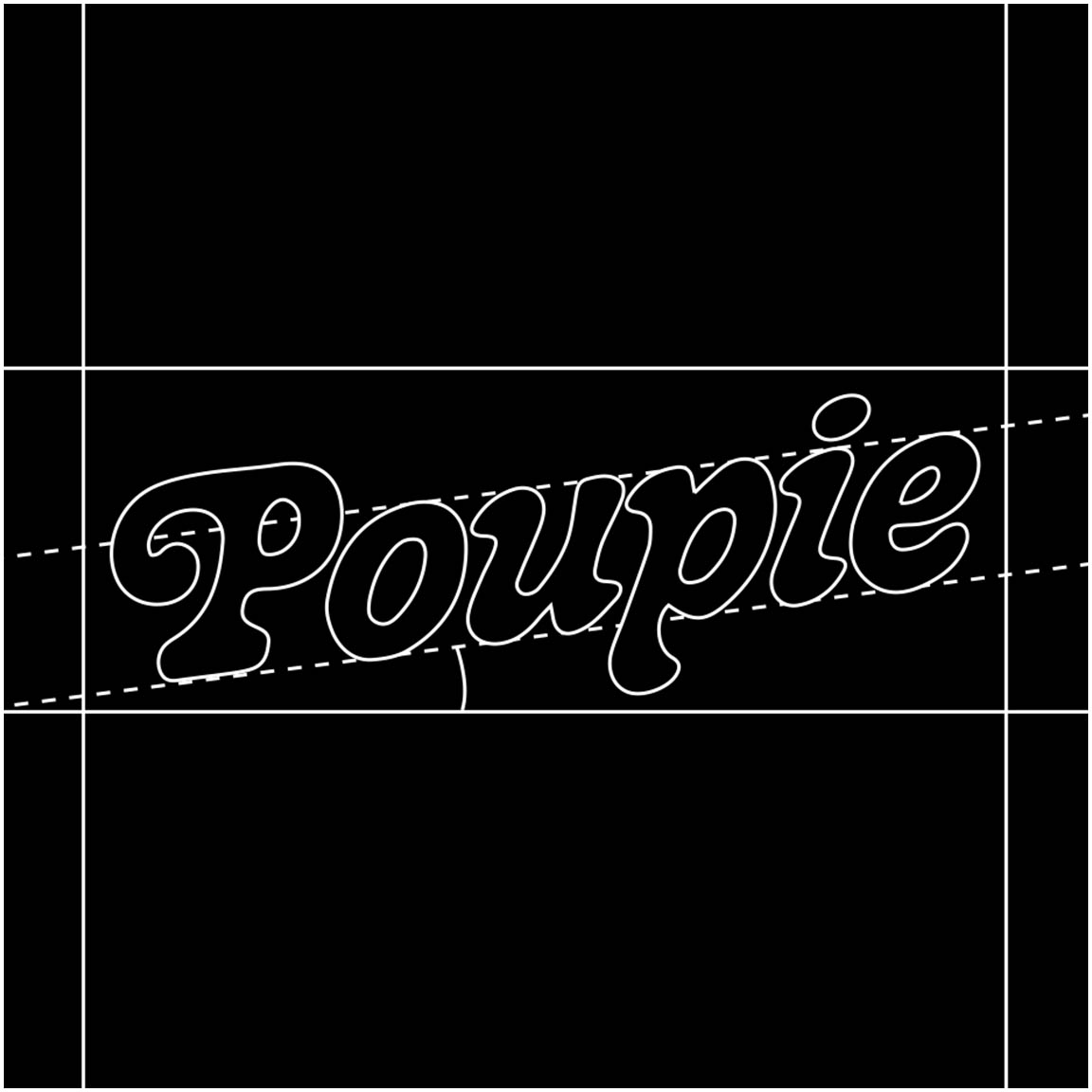 Logo of Poupie's music video produced by Perimetre, a creative studio based in Paris