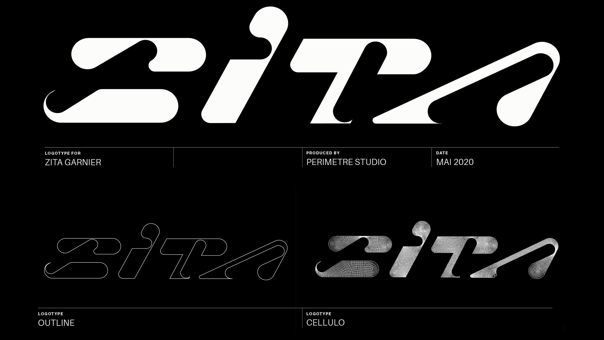 Zita's logo created by Perimetre, a creative studio based in Paris