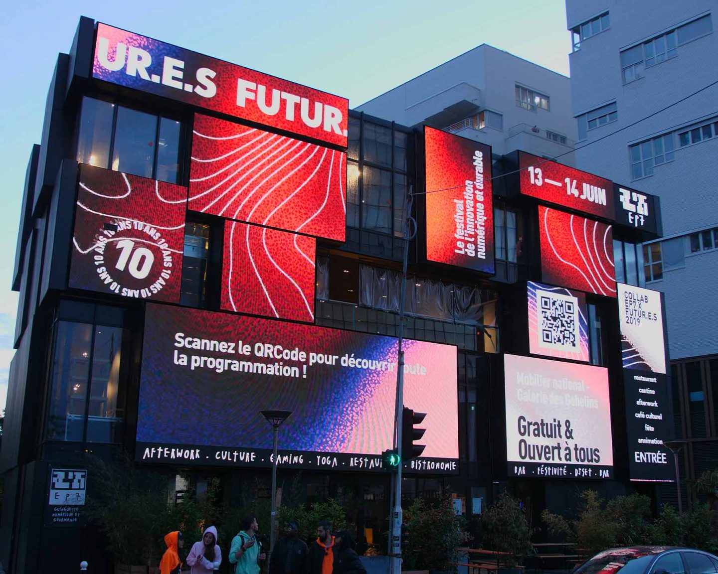 Graphic design and motion design for futur.e.s festival, made by Perimetre, a creative studio based in Paris