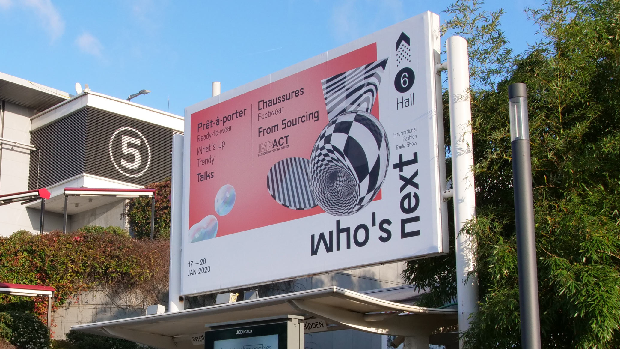 Banner of Who's Next 2020 created by Perimetre Studio, a creative studio based in Paris